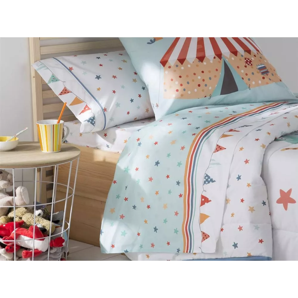JVR Tejidos Juego de sábanas Circus - Cama 105 cm