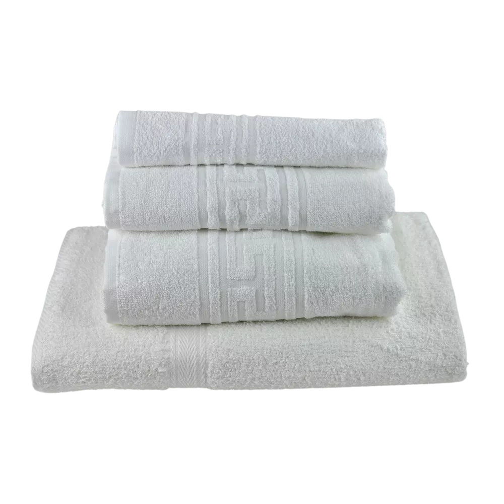 Toalla Blanca Vidal 420 Gr/m2 100% Algodón Rizo Americano Secaneta