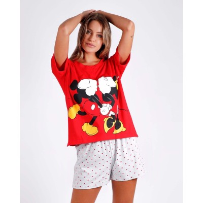 Pijama 55978 Rojo Minnie Mouse Disney ADMAS