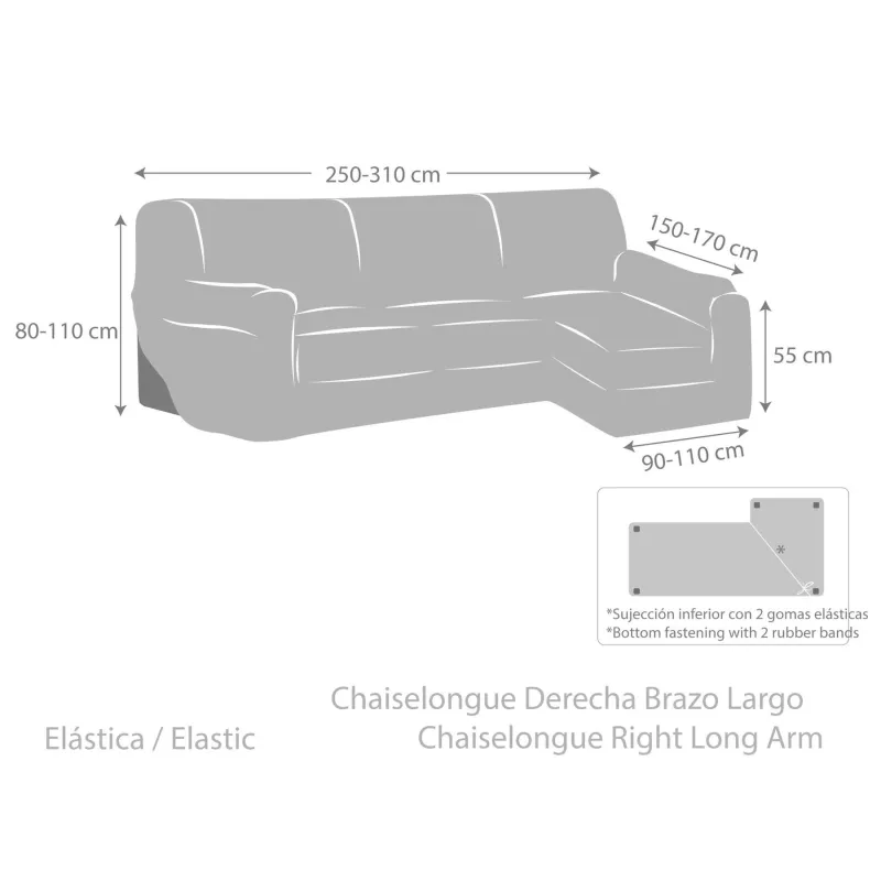 Funda de sofá elástica Ulises Eysa