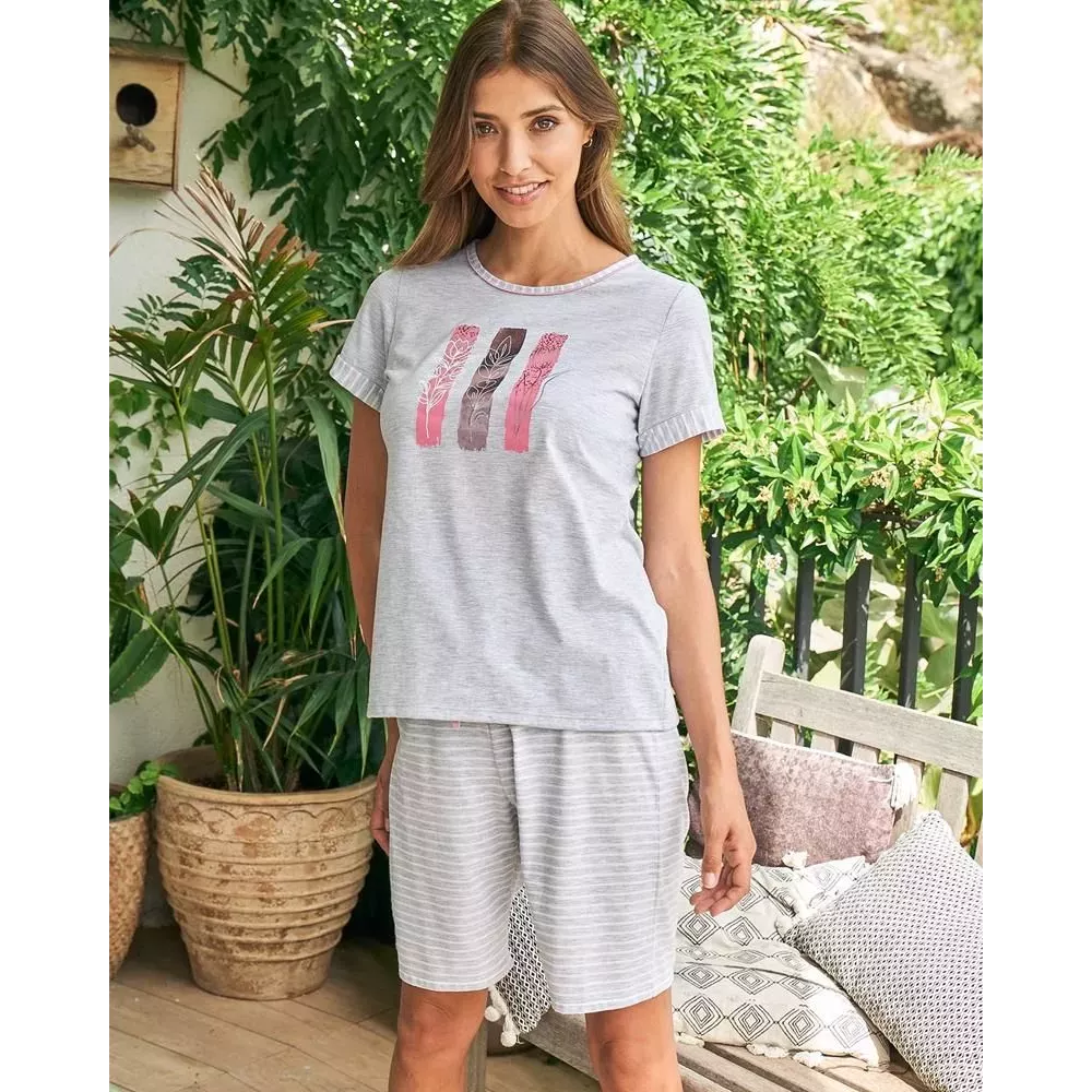 Pijama Dona P231233 Vigore Gris Massana