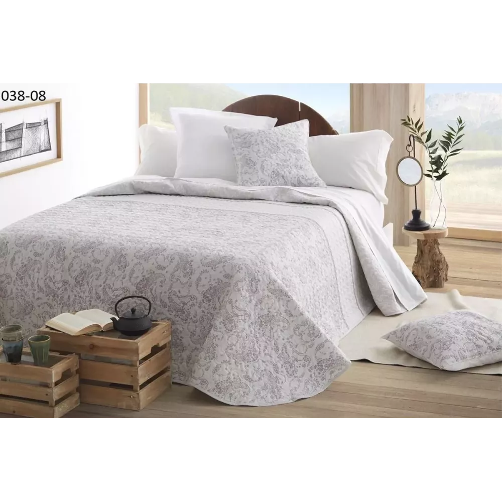 Couvre-lit Bouti 38 Beige Burrito Blanco