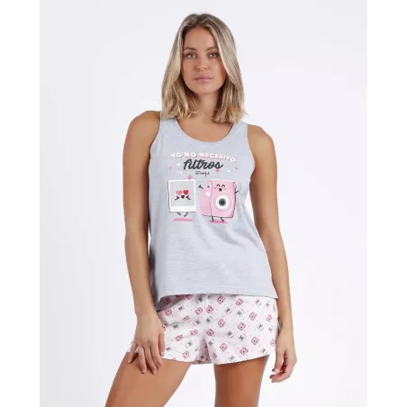 Pijama Mujer Verano 60359 Blanco Admas