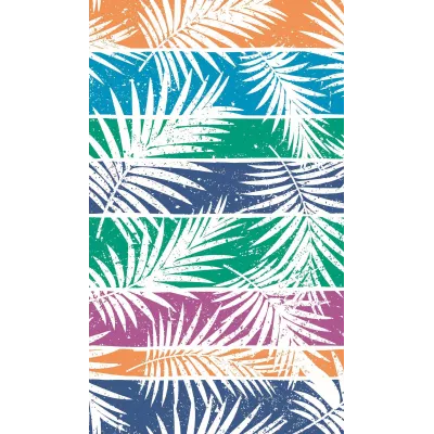Toalla de Playa 90x165 cm Miami Multicolor Stilia