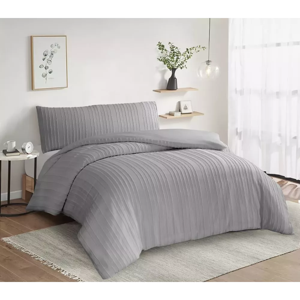 Couvre-lit Bouti Constanz Gris Stilia