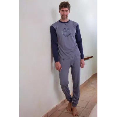 Pigiama Uomo Inverno 235639 Marino Muslher