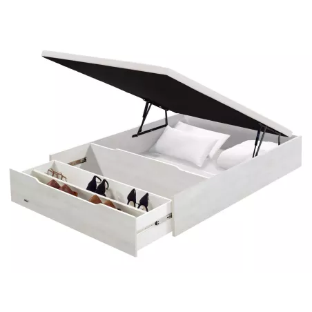 Divano Letto Ribaltabile Space con Scarpiera Flex (Vari Colori)