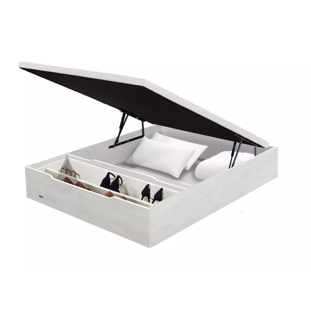 Canapé Abattable Bois 25 Couvercle avec Range-chaussures Tissu 3D Flex (Plusieurs Couleurs)