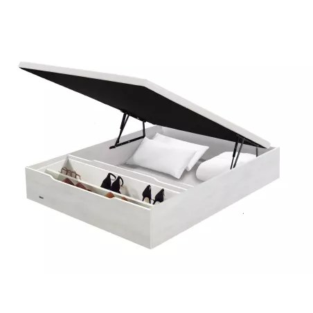 Canapé Abatível Madeira 25 Tampa com Sapateira Tecido 3D Flex (Várias Cores)