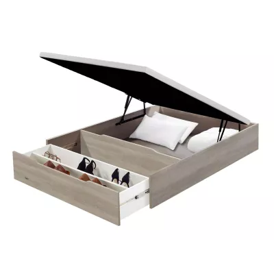 Divano Letto Ribaltabile Space con Scarpiera Flex (Vari Colori)