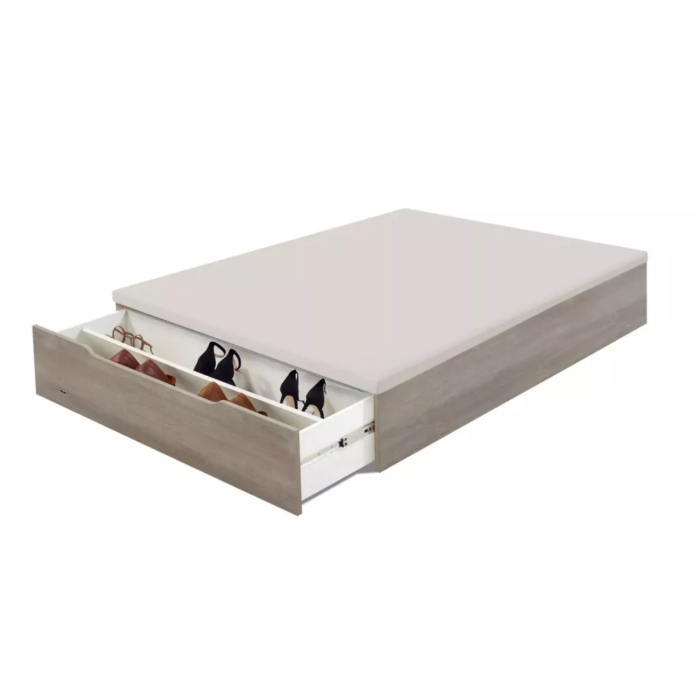 Divano Letto Ribaltabile Space con Scarpiera Flex (Vari Colori)