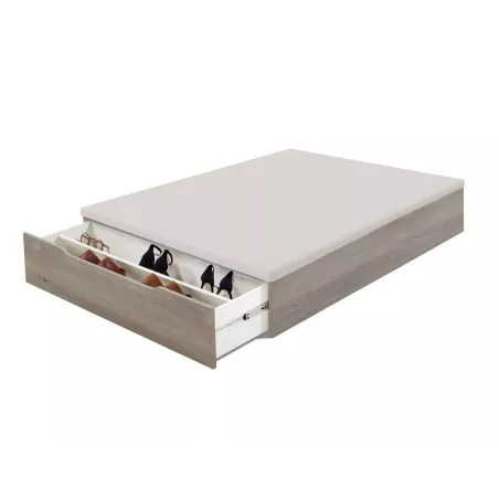 Divano Letto Ribaltabile Space con Scarpiera Flex (Vari Colori)