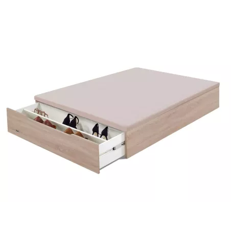 Canapé Abatível Madeira 25 Tampa com Sapateira Tecido 3D Flex (Várias Cores)
