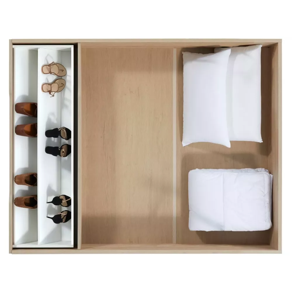 Canapé Abatível Madeira 25 Tampa com Sapateira Tecido 3D Flex (Várias Cores)