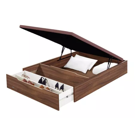 Divano Letto Ribaltabile Space con Scarpiera Flex (Vari Colori)
