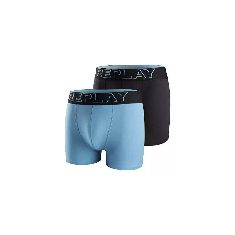 Pack 2 Boxer 257 Turchese Replay