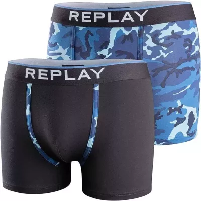Pacchetto 2 Boxer 211 Blu Replay