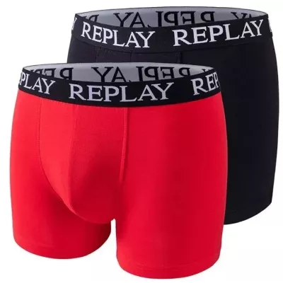 Pacchetto 2 Boxer 093 Rosso Replay
