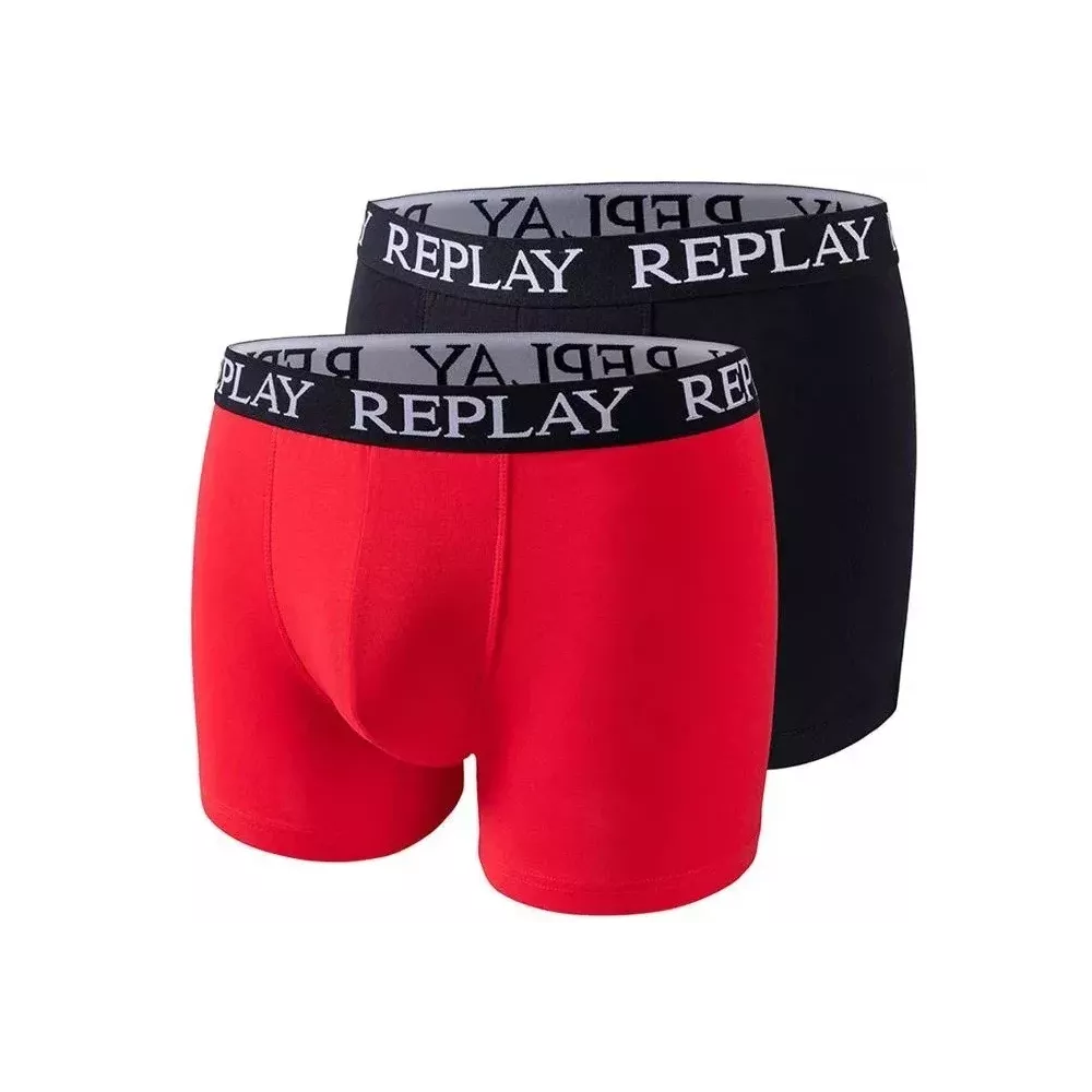 Pacchetto 2 Boxer 093 Rosso Replay