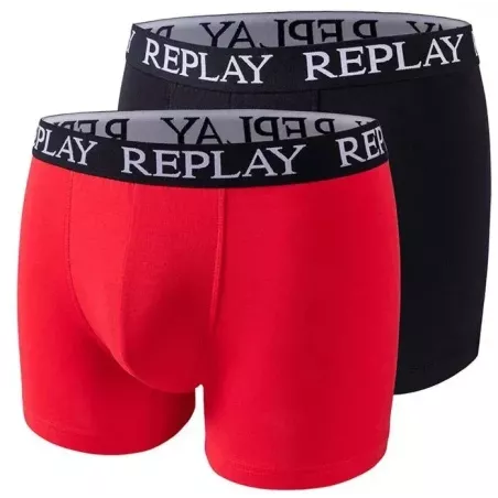 Pacchetto 2 Boxer 093 Rosso Replay