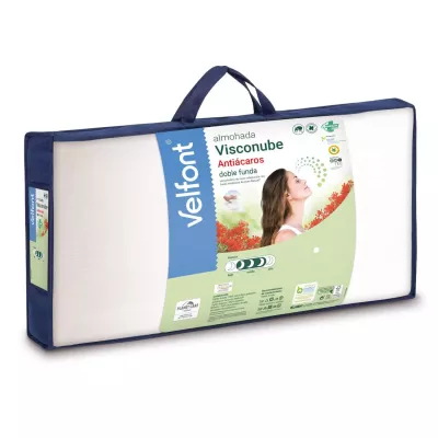 Cuscino Visconube Antiacaro con Doppia Fodera Velfont