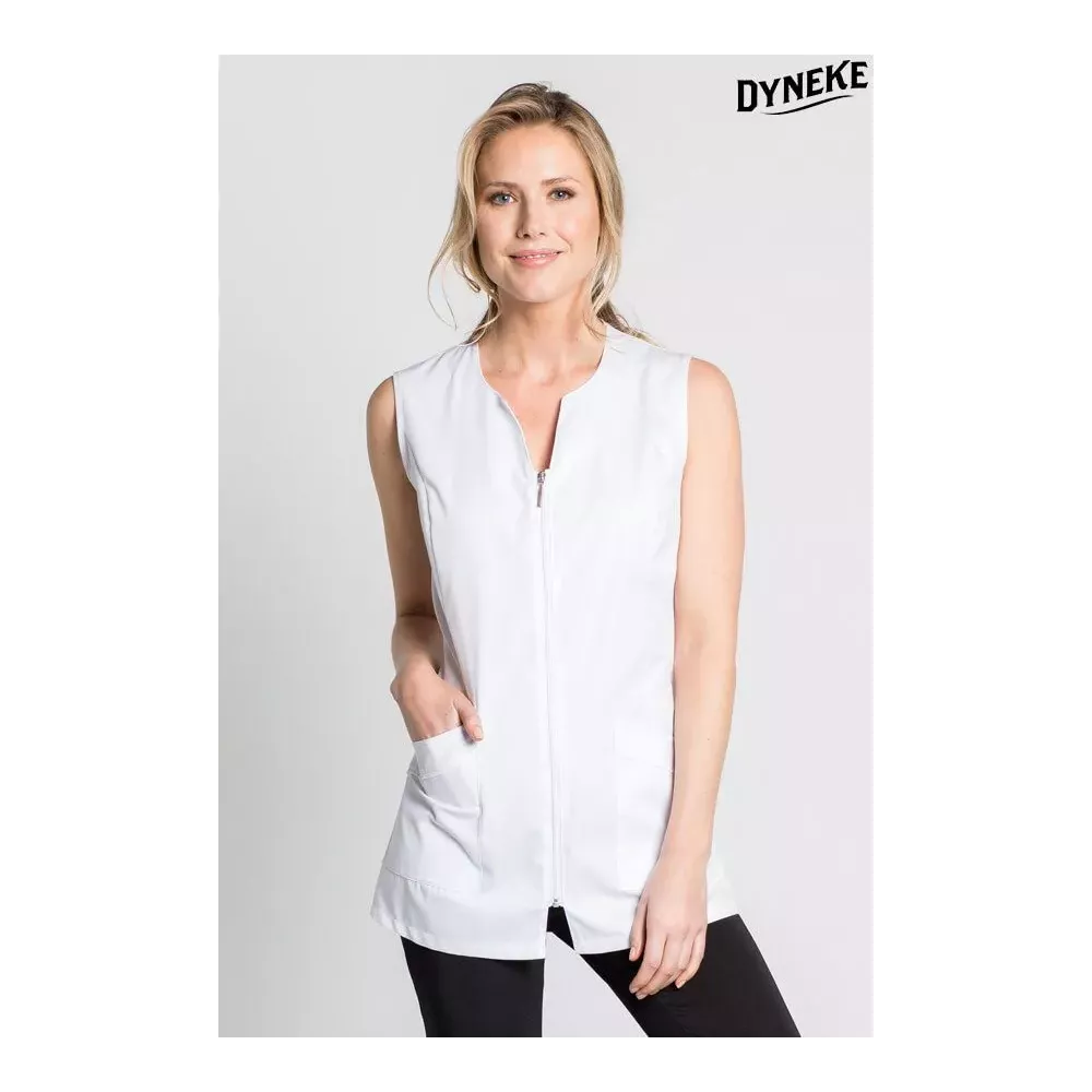 Giacca bianca senza maniche 8292 Dyneke