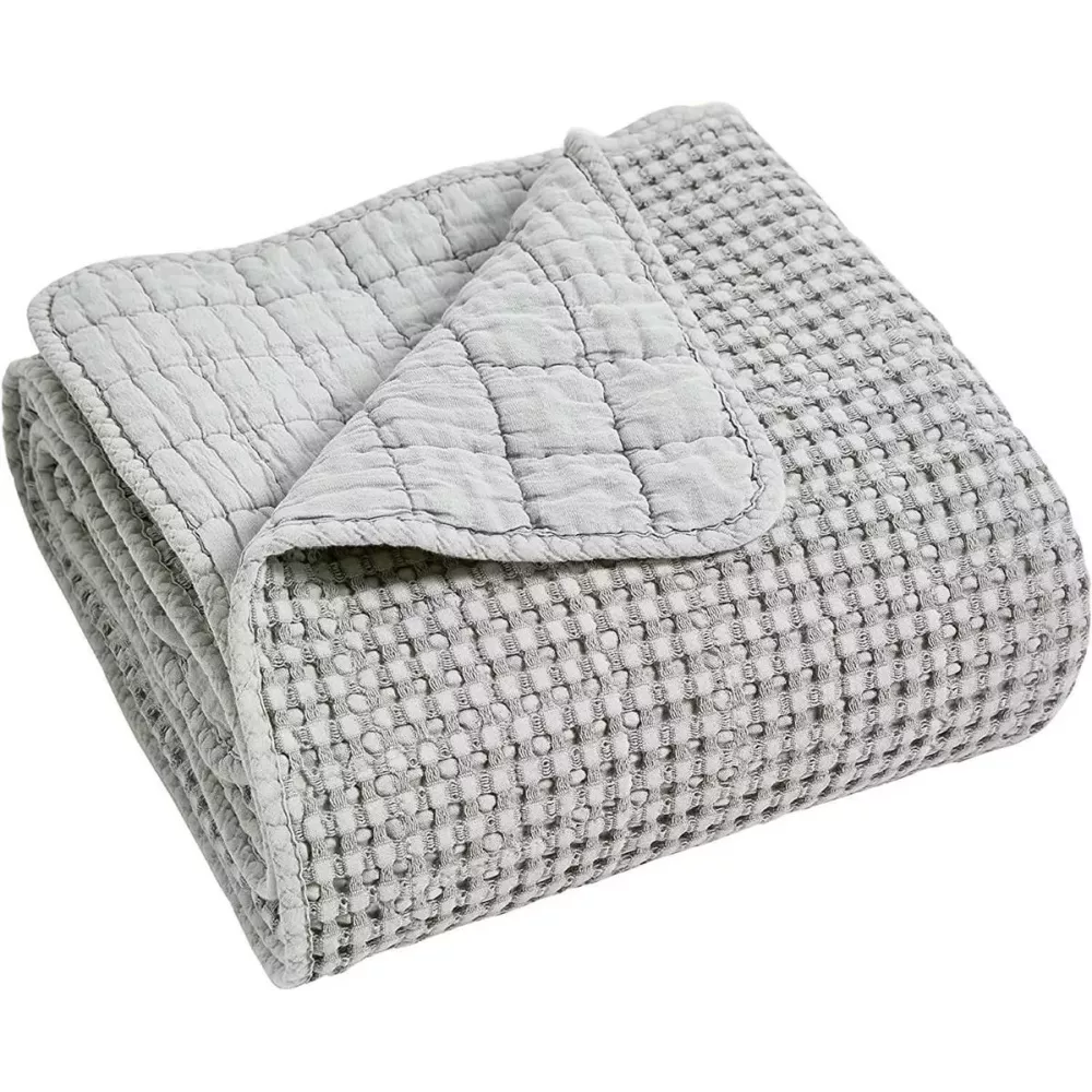 Colcha Bouti Abelie Stilia (Disponibile in colore Grigio o Naturale)