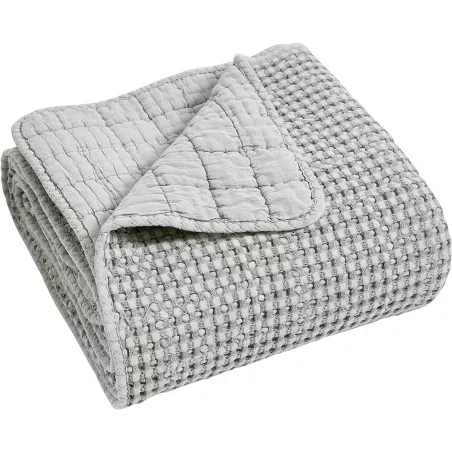 Colcha Bouti Abelie Stilia (Disponibile in colore Grigio o Naturale)