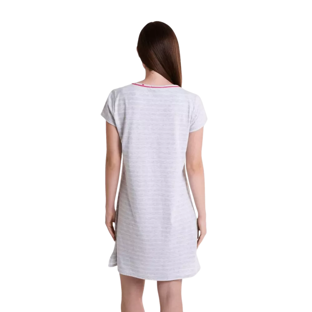 Kurzarm Nachthemd Frau Sommer L247214 Grau Massana