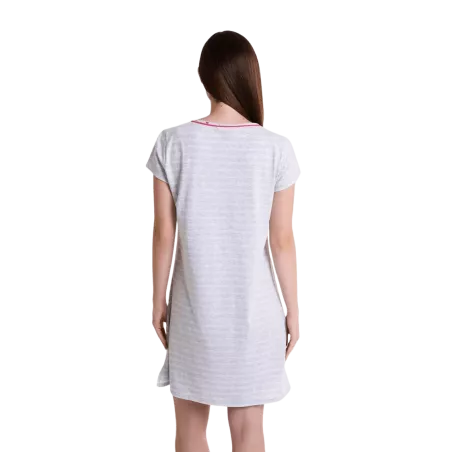 Kurzarm Nachthemd Frau Sommer L247214 Grau Massana