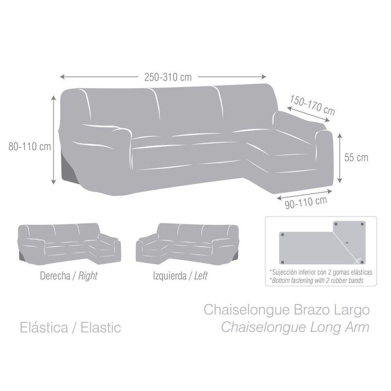 Funda de sofá elástica Argos Eysa Eysa Confección