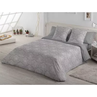 Set di Copripiumino Estela CANGAS Grigio - Letto 135 cm