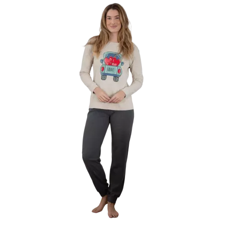 Pijama Dona Hivern 246629 Beig Muslher