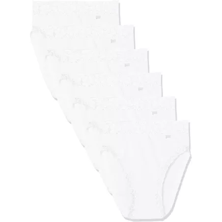Pack 6 Midi Baumwollhöschen 3324 mit Spitze Avet