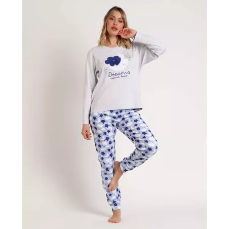 Pijama Dona Hivern 62623 Gris Admas