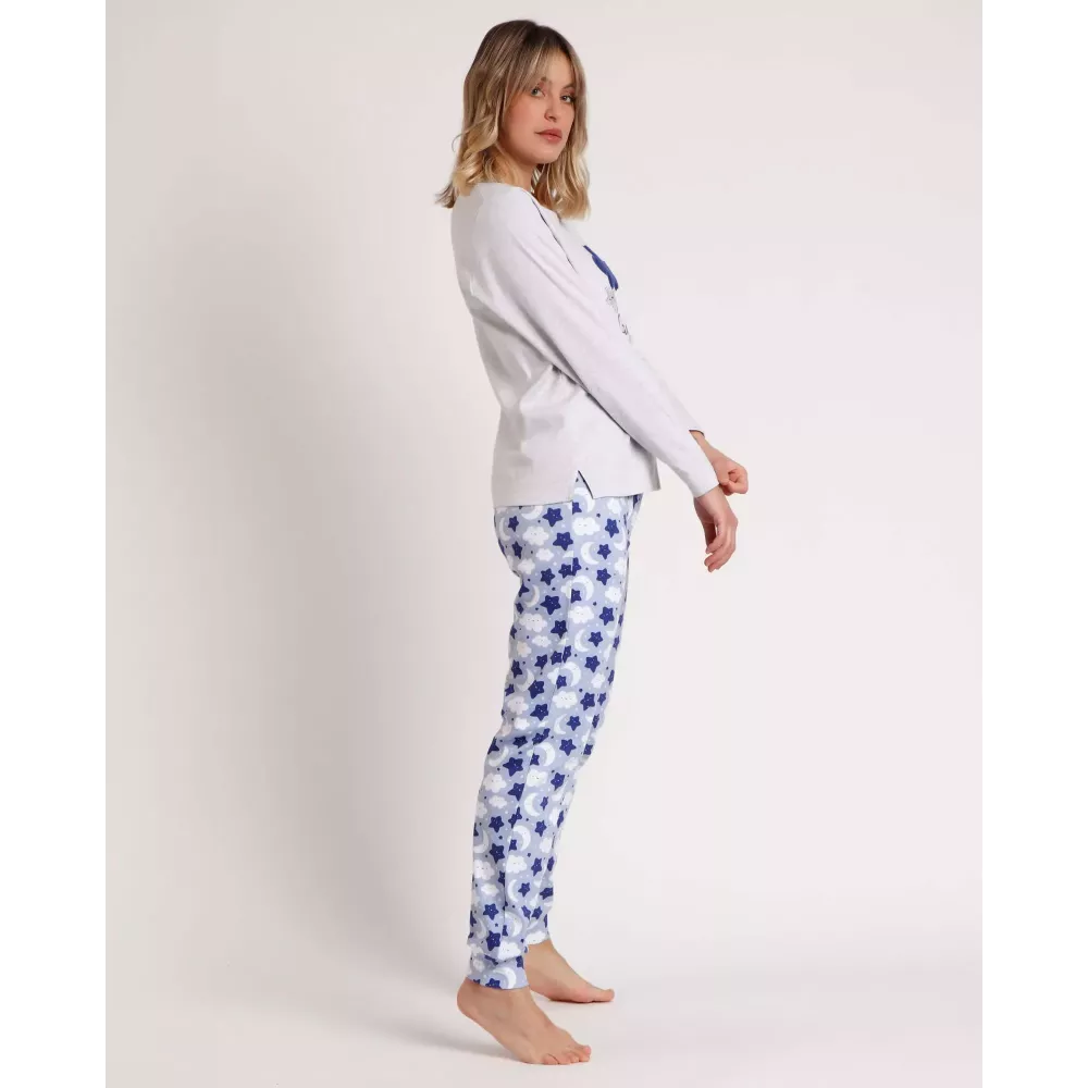 Pijama Dona Hivern 62623 Gris Admas