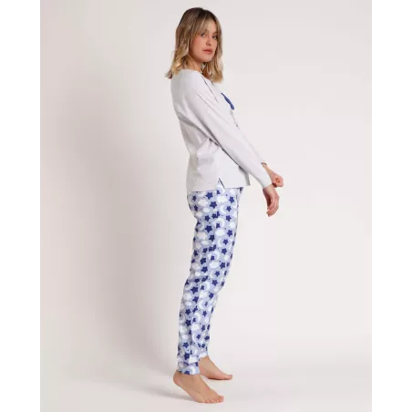 Pijama Dona Hivern 62623 Gris Admas
