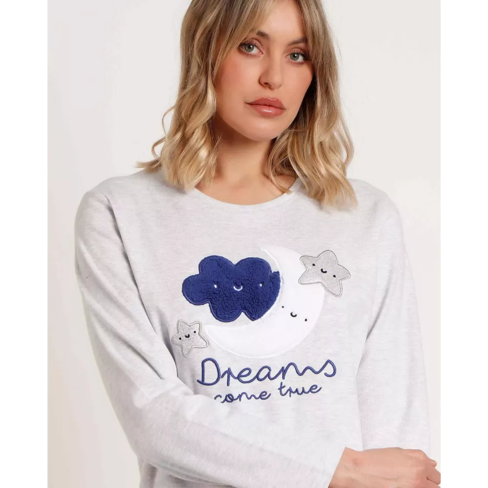 Pijama Dona Hivern 62623 Gris Admas
