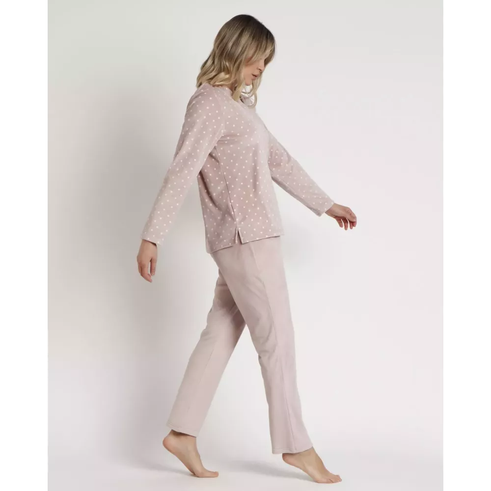 Damen Winter Pyjama 62651 Stein Admas