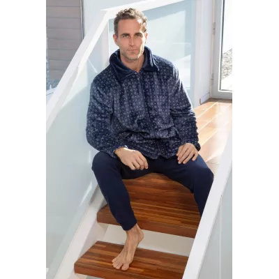 Accappatoio Uomo 249605 Blu Marino Inverno Muslher