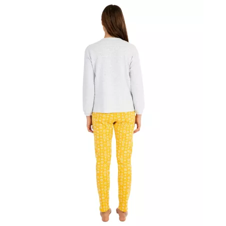 Pigiama Donna Inverno 741238 Giallo Massana