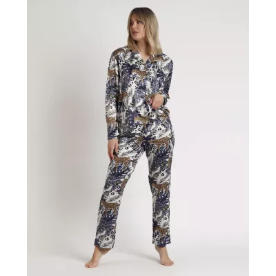 Pigiama Donna Inverno 62556 Pelle Admas