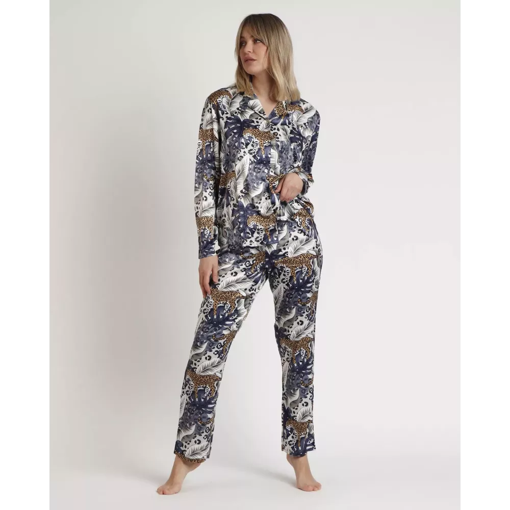 Pigiama Donna Inverno 62556 Pelle Admas