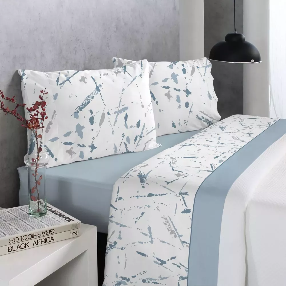 Set di Lenzuola Dodd Blu Reig Marti