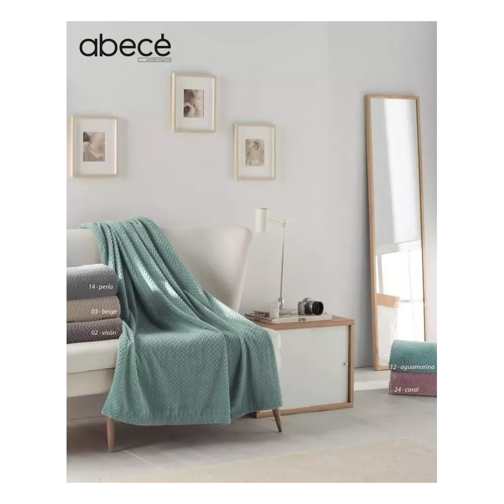 Manta Plaid Multiuso Soft Espiga Abecé Casa