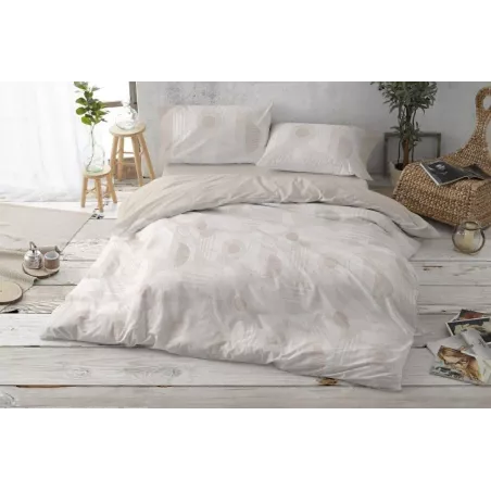Capa de edredom reversível modelo 34 Bege Burrito Blanco