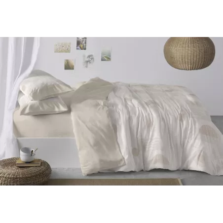 Capa de edredom reversível modelo 34 Bege Burrito Blanco