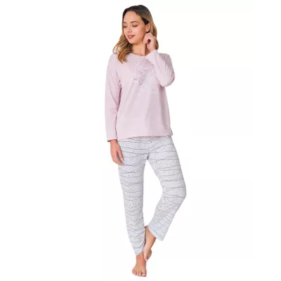 Pigiama Donna Inverno 741280 Rosa Massana