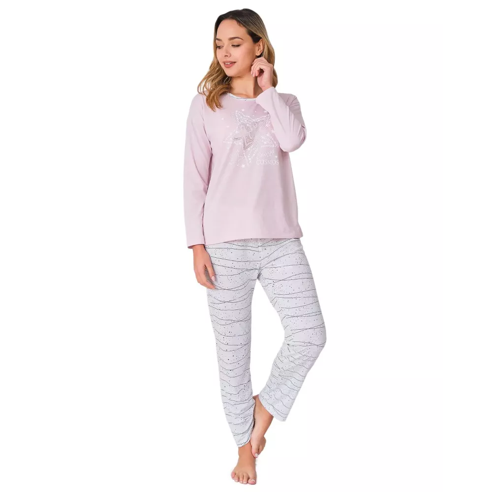 Pigiama Donna Inverno 741280 Rosa Massana