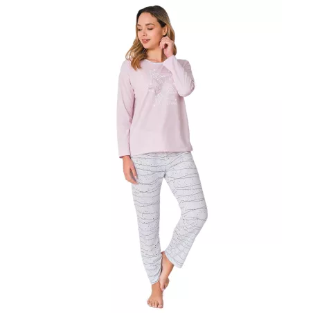 Pigiama Donna Inverno 741280 Rosa Massana